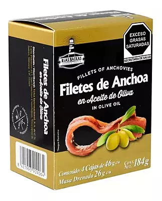 RIAS BAIXAS FILETE DE ANCHOA EN ACEITE DE OLIVA 184 G