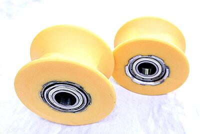 Sole Fitness Elliptical Yellow Ramp Slide Wheel Roller Pair,   Part RP060103-01