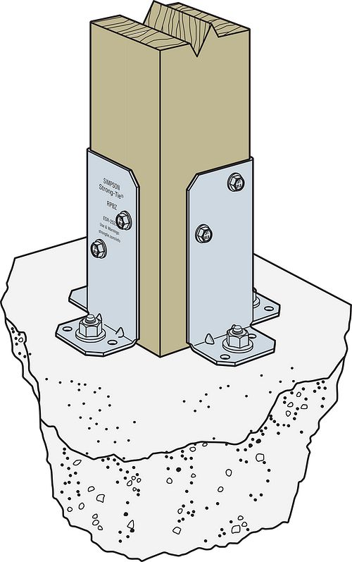 Simpson Strong-Tie  Retrofit Post Base Zmax