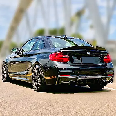 Glossy Black Rear Spoiler for BMW 2 Series F22 (2014–2021)