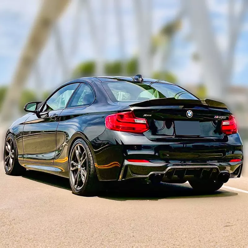 Glossy Black Rear Spoiler for BMW 2 Series F22 (2014–2021)