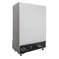 Refrigerador acero inoxidable 2 puertas de cristal
