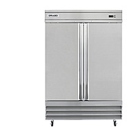Refrigerador acero inoxidable 2 puertas sólidas