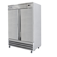 Refrigerador acero inoxidable 2 puertas sólidas