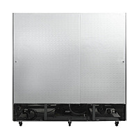 Refrigerador en inoxidable 3 puertas cristal