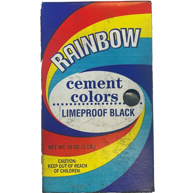 Rainbow Cement Colors - Limeproof Black, 1 LB Rainbow Cement Colors - Limeproof Black, 1 LB