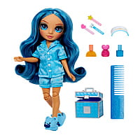 Rainbow High Jr High PJ Party Skyler (Blue) 9" Posable Doll in a Satin PJ Set Rainbow High Jr High PJ Party Skyler (Blue) 9" Posable Doll in a Satin PJ Set