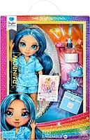 Rainbow High Jr High PJ Party Skyler (Blue) 9" Posable Doll in a Satin PJ Set Rainbow High Jr High PJ Party Skyler (Blue) 9" Posable Doll in a Satin PJ Set