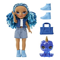 Rainbow High Littles Sapphire Bradshaw, Blue, 5.5" Posable Small Doll