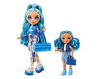Rainbow High Littles Sapphire Bradshaw, Blue, 5.5" Posable Small Doll