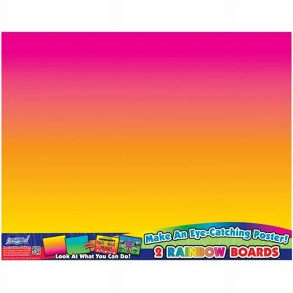 Rainbow Poster Board 2pc/Pk Rainbow Poster Board 2pc/Pk