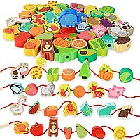 Real Wood Toys Wooden Lacing Beads - 24 Pcs. Real Wood Toys Wooden Lacing Beads - 24 Pcs.