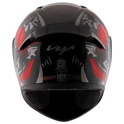 VEGA BOLT OCTOPUS BLACK RED M/V (M)