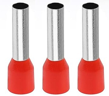 Bootlace Ferrules 0.75 mm - Red