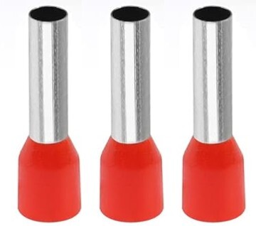 Bootlace Ferrules 0.75 mm - Red Bootlace Ferrules 0.75 mm - Red