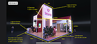 Stand 10 x 10 isla para Expo Mueble en Guadalajara
