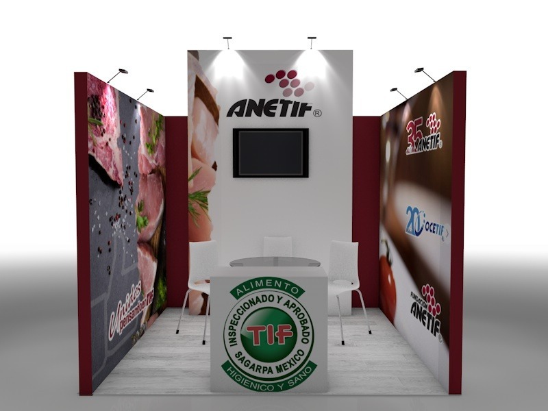 Stand 3 x 3 cajón ANETIF ctm