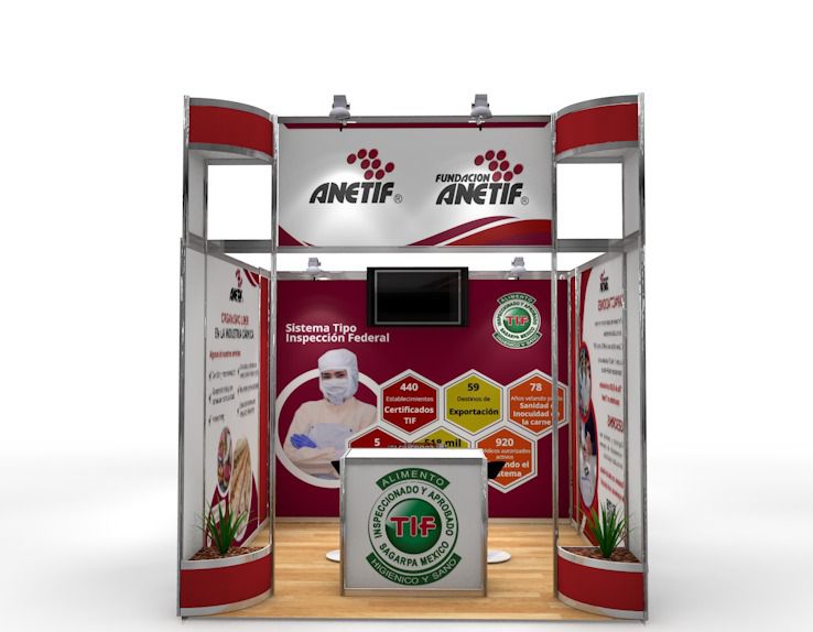 Stand 3 x 3 cajón ANETIF oct