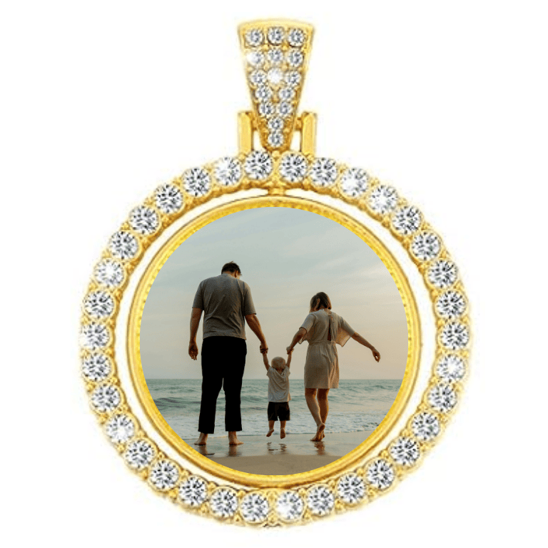 Custom Beveled Rhinestone Keychain
