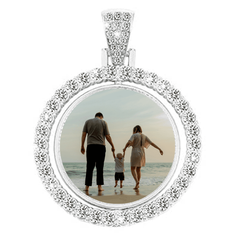 Custom Beveled Rhinestone Keychain