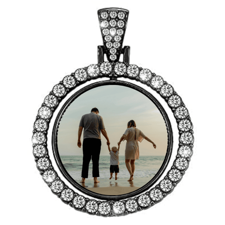 Custom Beveled Rhinestone Keychain