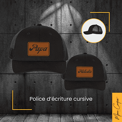 Duo casquettes noires