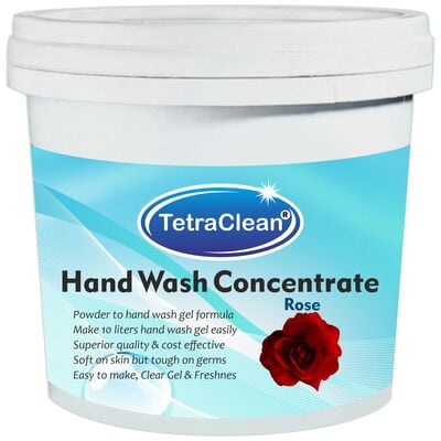 TetraClean Hand Wash Concentrate Powder - 500gm packing - with rose fragrance TetraClean Hand Wash Concentrate Powder - 500gm packing - with rose fragrance
