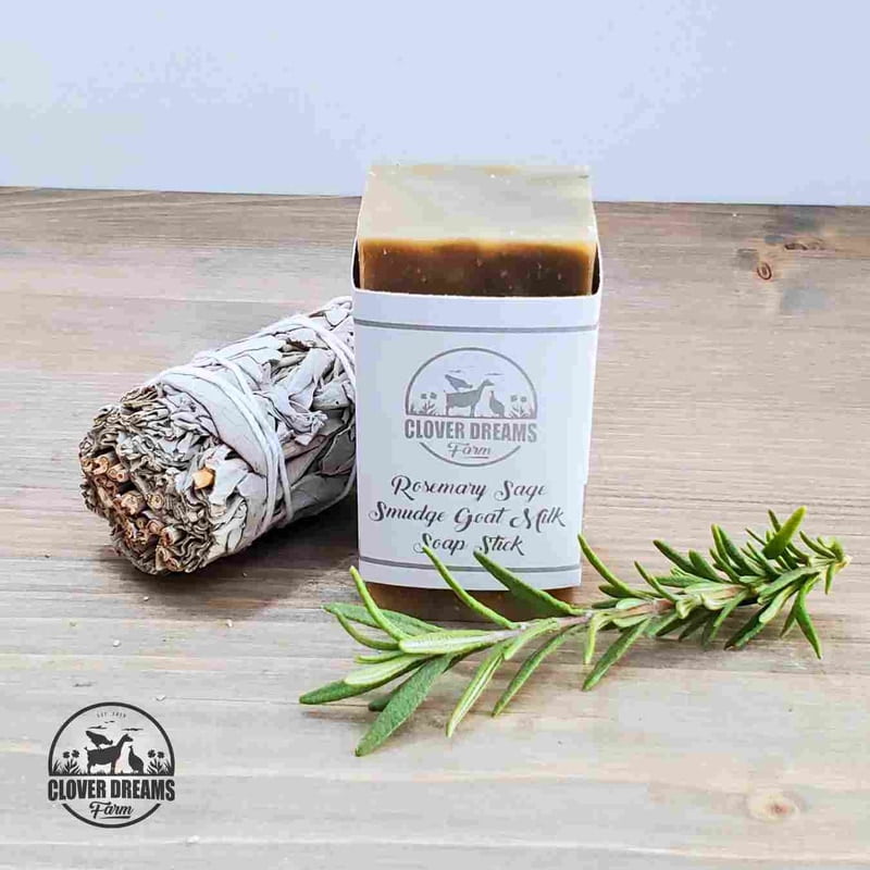 Rosemary Sage Smudge Goat Milk Soap Stick Rosemary Sage Smudge Goat Milk Soap Stick