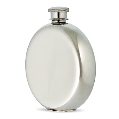 Spirit Flask Traditional Round Shape Plain, 6 oz, English Pewter. SKU #: EB31006/P. Spirit Flask Traditional Round Shape Plain, 6 oz, English Pewter. SKU #: EB31006/P.
