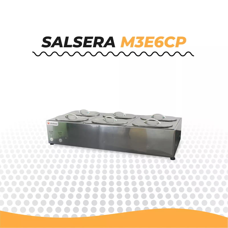 M3E6CP SALSERA ELECTRICA DE 3 CUBAS M3E6CP SALSERA ELECTRICA DE 3 CUBAS