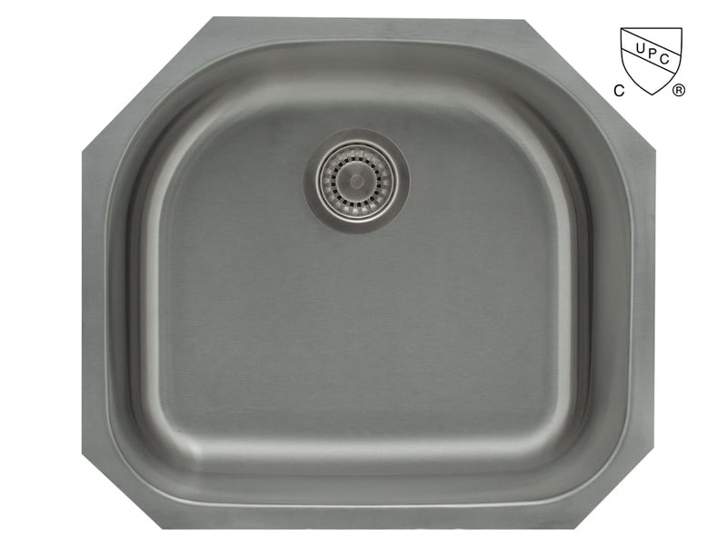 Single Bar Bowl, D-Shaped - 18g V Series Single Bar Bowl, D-Shaped - 18g V Series