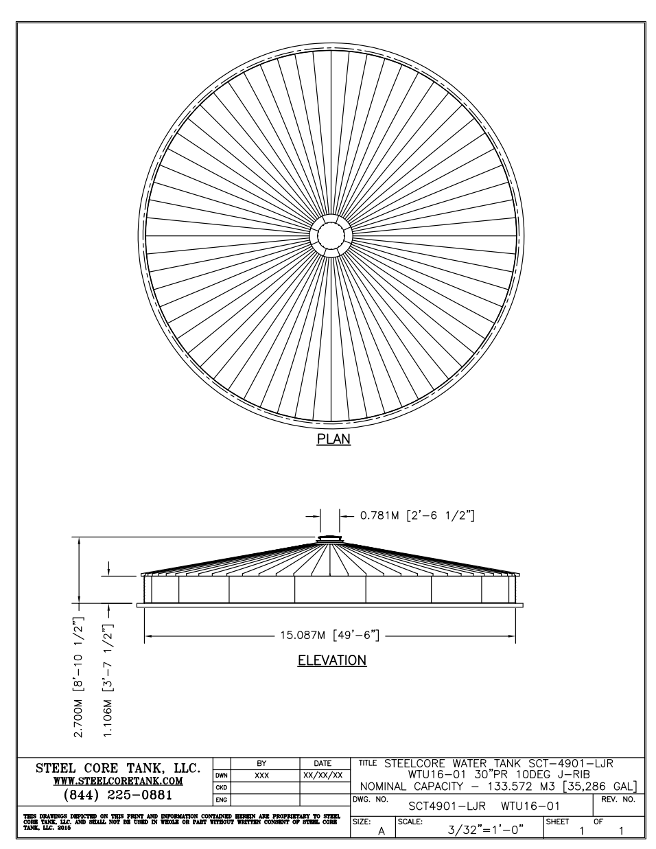 SteelCore SCT‑6107‑496K Gallon Water Storage Tank SteelCore SCT‑6107‑496K Gallon Water Storage Tank