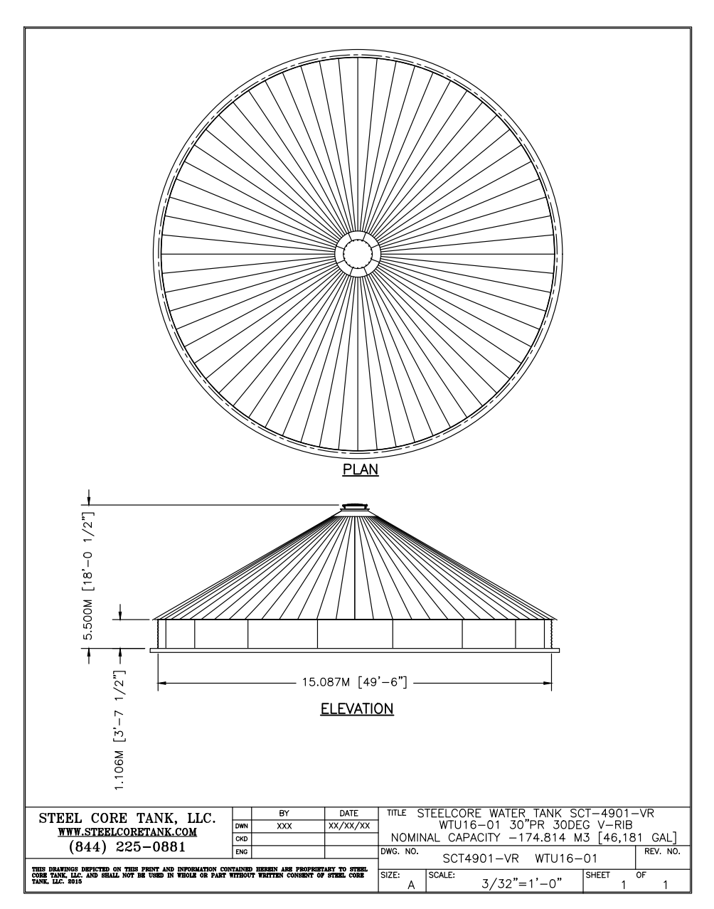 SteelCore SCT‑6107‑496K Gallon Water Storage Tank SteelCore SCT‑6107‑496K Gallon Water Storage Tank