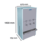 Dimension of Blue Star Water Cooler SWCNST80120UVE ( Inbuilt UVE Filter) Dimension of Blue Star Water Cooler SWCNST80120UVE ( Inbuilt UVE Filter)