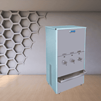 A modern office pantry with a Water Cooler SWCNST80120UVE dispensing refreshing, filtered water. A modern office pantry with a Water Cooler SWCNST80120UVE dispensing refreshing, filtered water.
