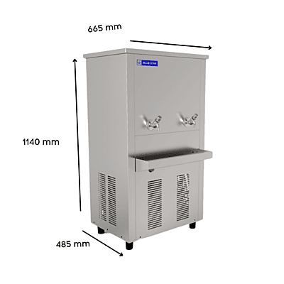 Dimension of Blue star SDLX 6080B Water Cooler with 80 litre storage capacity Dimension of Blue star SDLX 6080B Water Cooler with 80 litre storage capacity