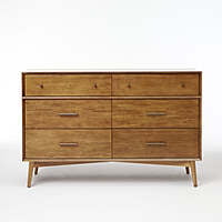 Marc Mid Century Six Drawer Chest Of Drawer Marc Mid Century Six Drawer Chest Of Drawer