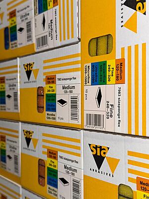 SIA 7983 SIAsponge flex - Sponge Sanding Pads - Box of 10