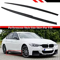 BMW 3 Series Side Skirts – Matte Black (2012–2018)