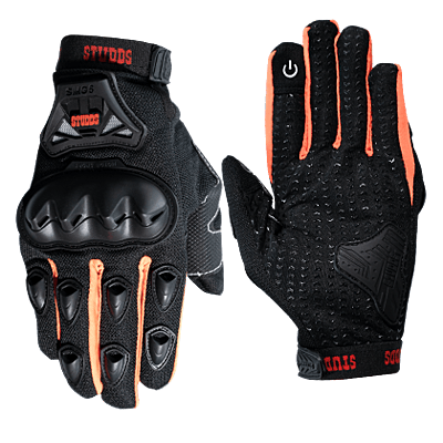 STUDDS GLOVES SMG-6 ORANGE (S) WITH TOUCH