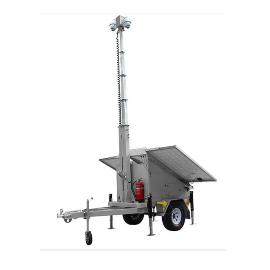 Mobile Solar Power Security Trailer, 7M