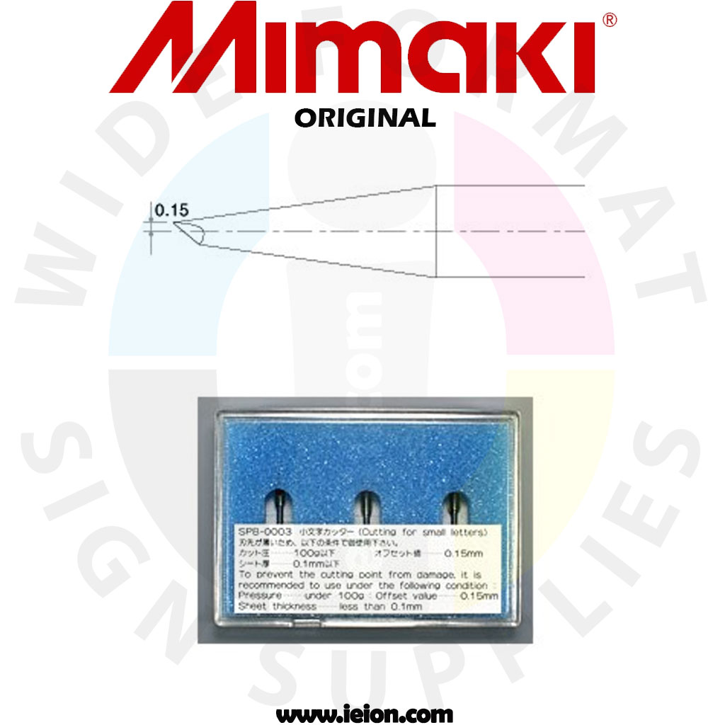 Mimaki 40°/.30 Offset Blade, 3 units. - For Small Letters - SPB-0003 Mimaki 40°/.30 Offset Blade, 3 units. - For Small Letters - SPB-0003