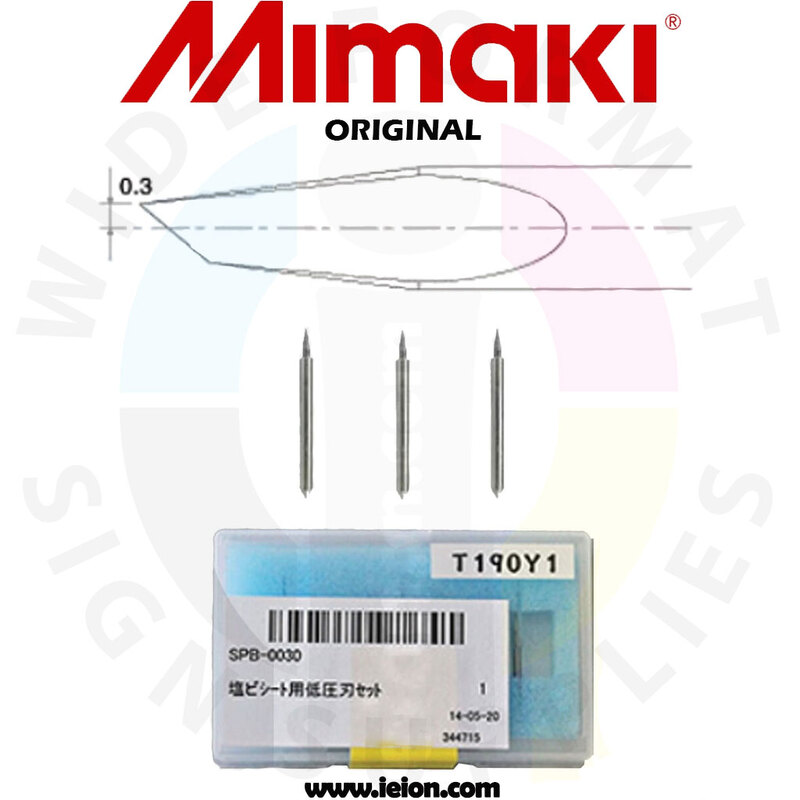 Mimaki 45°/.30 Offset Blade, 3 units. - All Purpose - Kit of 3 units - SPB-0030 Mimaki 45°/.30 Offset Blade, 3 units. - All Purpose - Kit of 3 units - SPB-0030