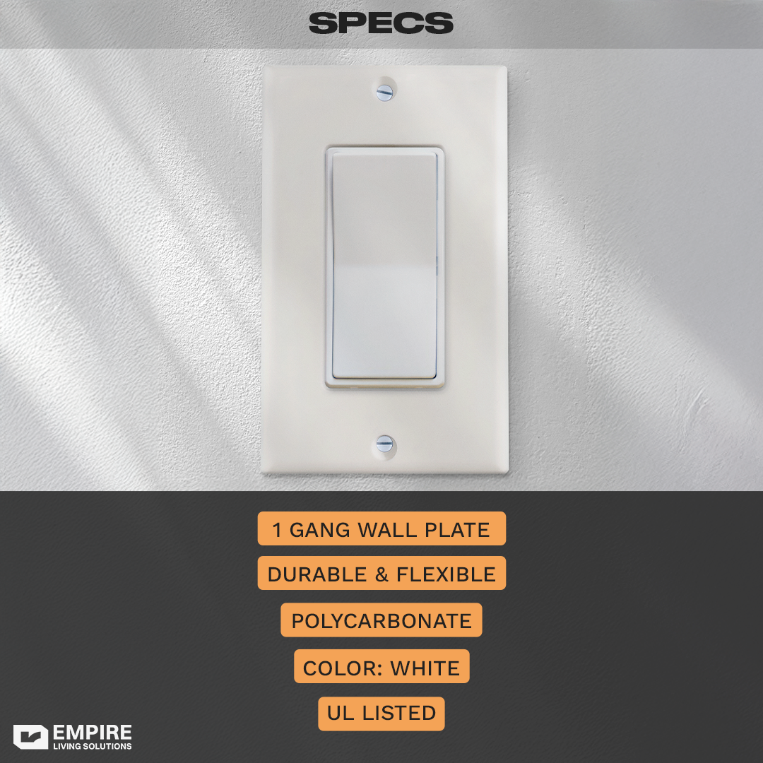 Single Pole Wall plate