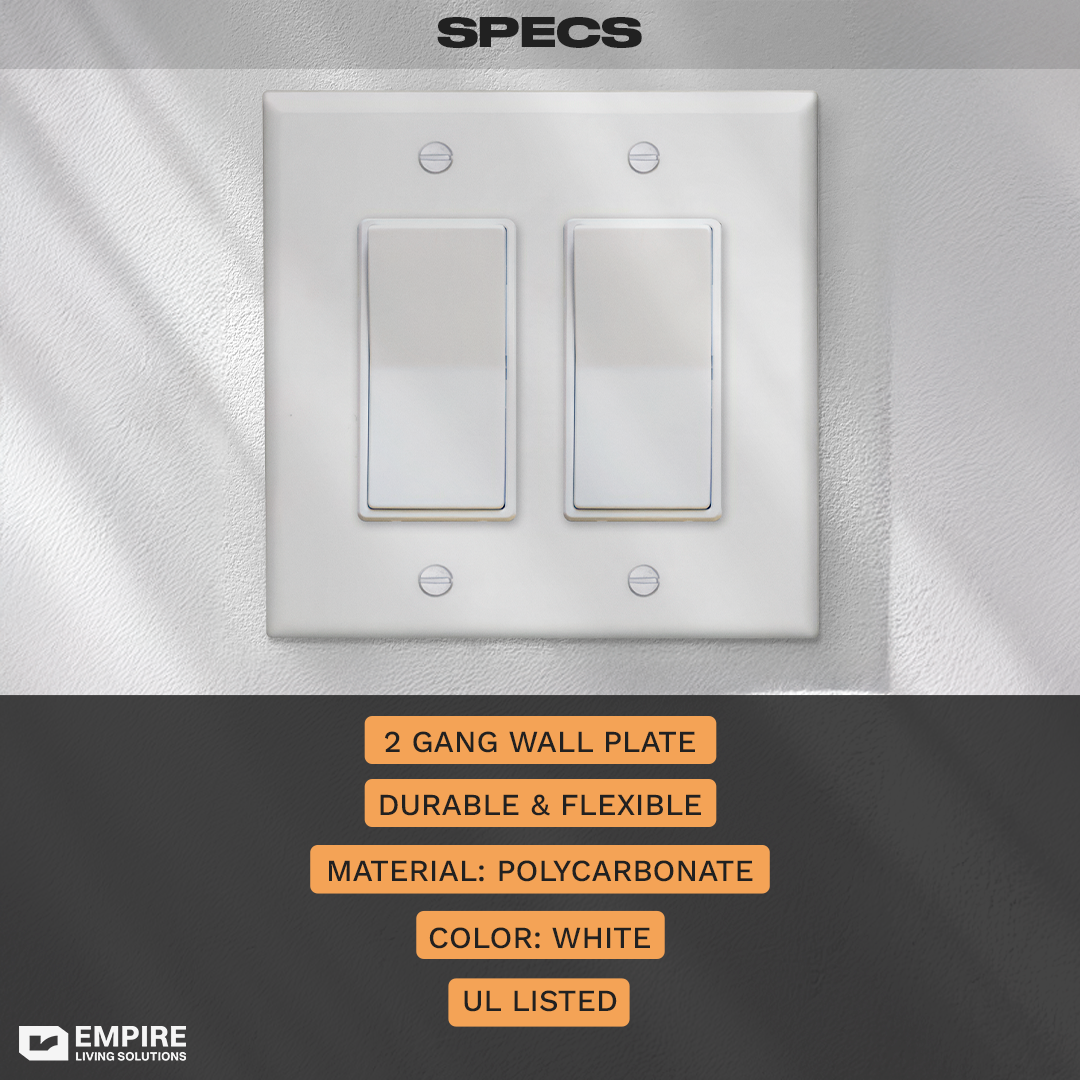 Single Pole Wall plate 2gang Single Pole Wall plate 2gang