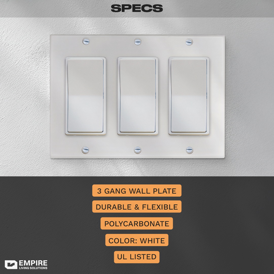 Single Pole Wall plate 3gang Single Pole Wall plate 3gang