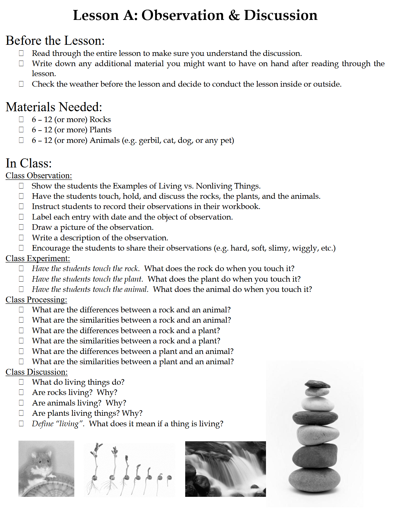 Science 4-6: Plant and Animal Life: Schola Rosa Cycle 1