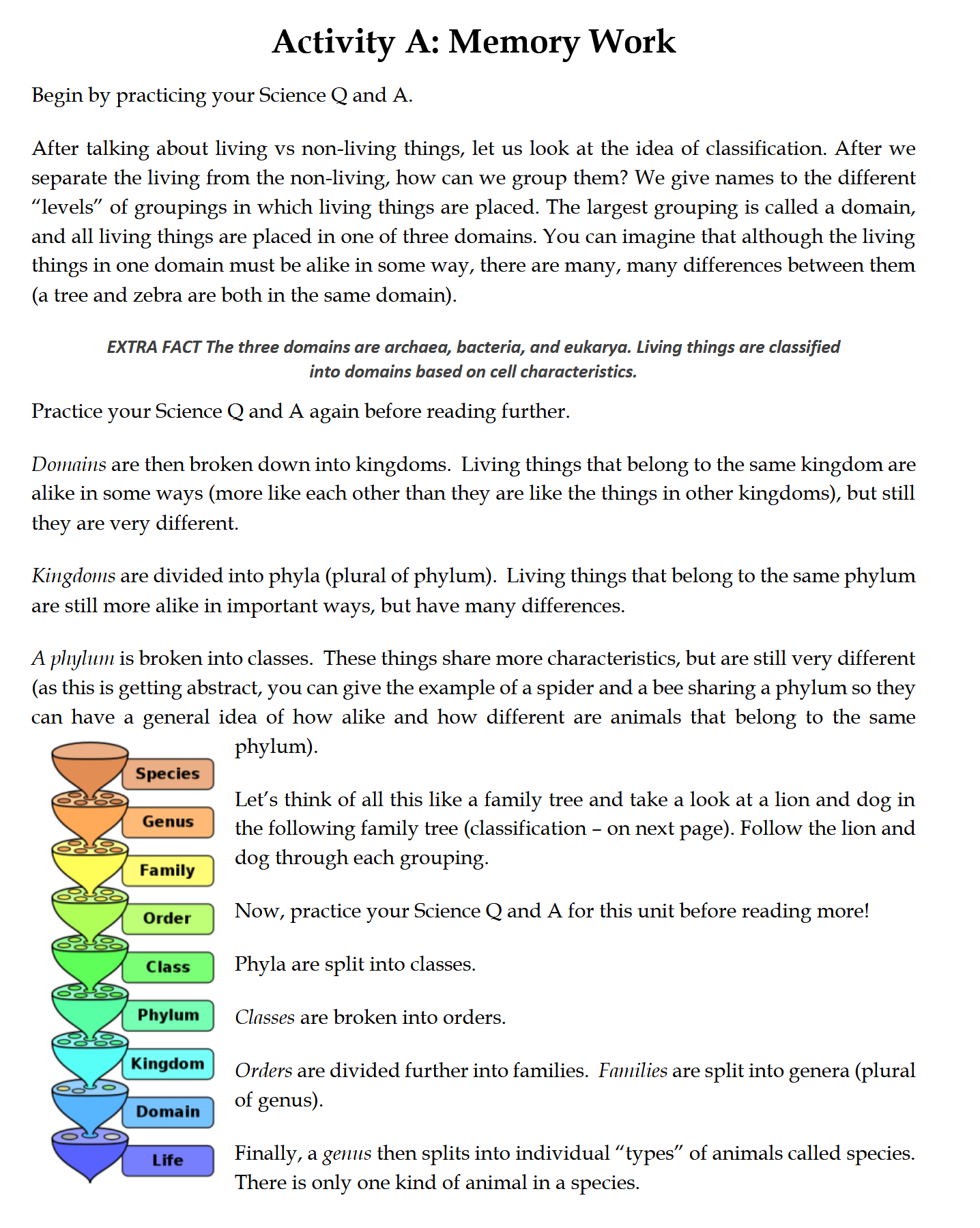 Science 4-6: Plant and Animal Life: Schola Rosa Cycle 1