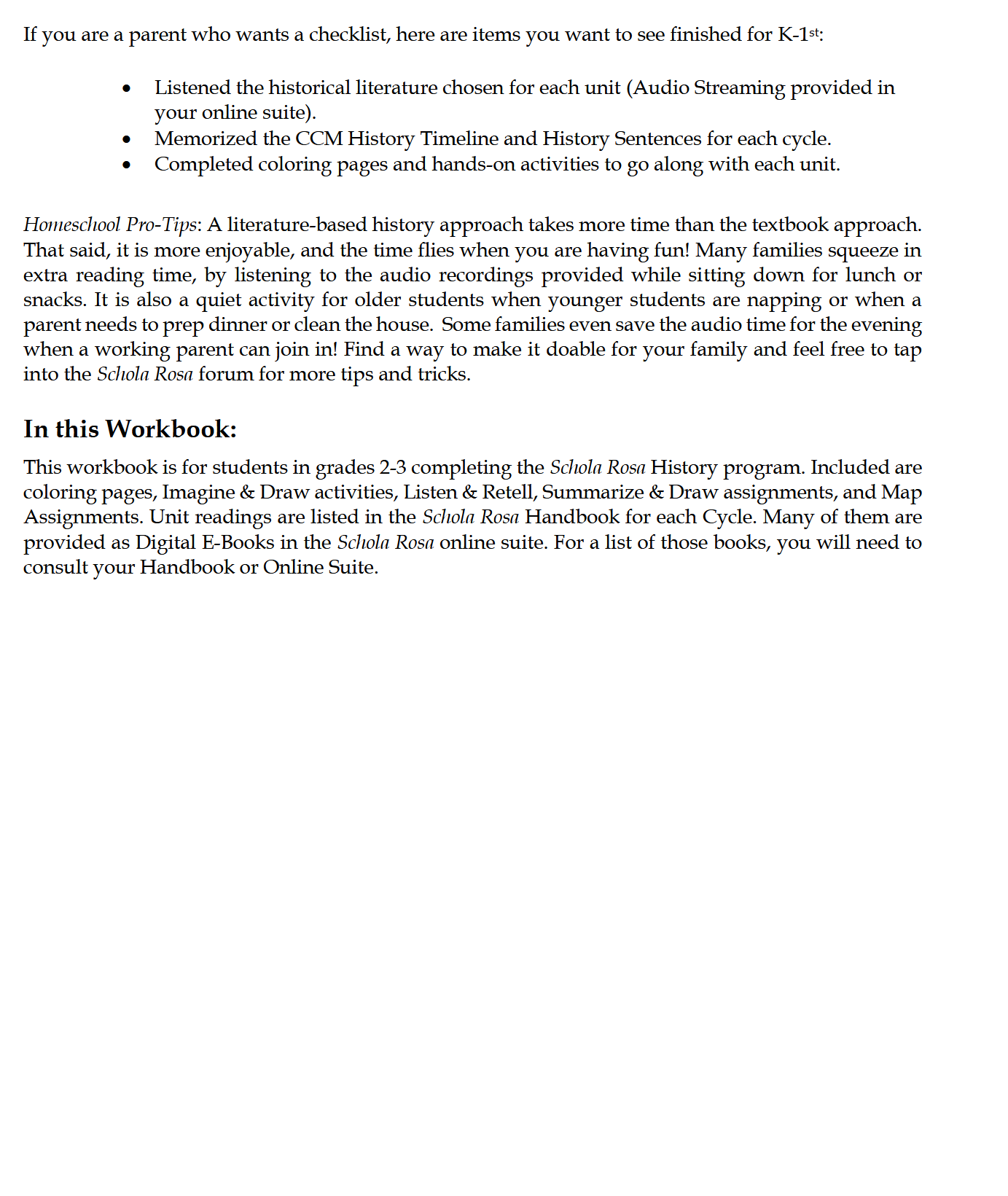 History 2-3: The Christian Age - Schola Rosa Cycle 2