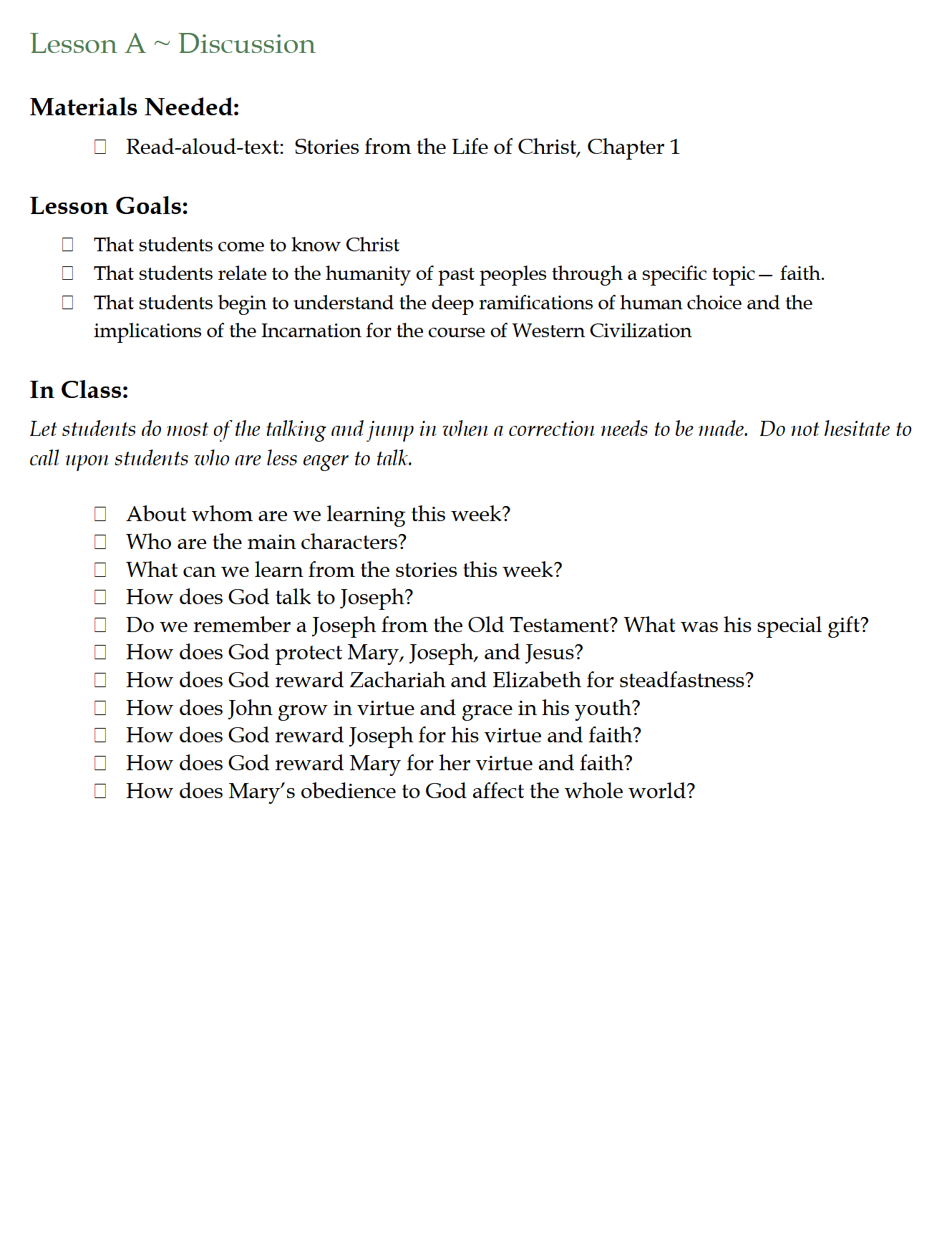 History 4-6: The Christian Age: Schola Rosa Cycle 2